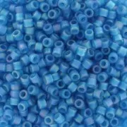 Miyuki Delica 11/0 DB0862 - Mat Transparent Capri Blue AB x8g