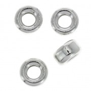 Perles intercalaires rondelles 3.2x1.6 mm en Argent 925 x4