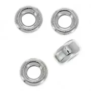 Perles intercalaires rondelles 3.2x1.6 mm en Argent 925 x4