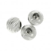 Stoppers Beads 4 mm avec un trou de 0.5 mm en Argent 925 x2