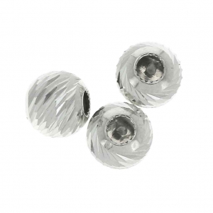 Stoppers Beads 4 mm avec un trou de 0.5 mm en Argent 925 x2