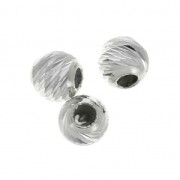Stoppers Beads 3 mm avec un trou de 0.5 mm en Argent 925 x2