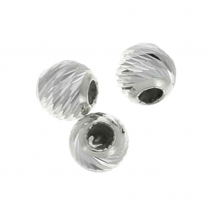 Stoppers Beads 3 mm avec un trou de 0.5 mm en Argent 925 x2