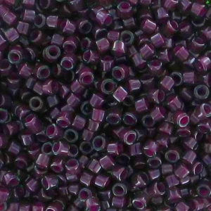 Miyuki Delica 11/0 DB0279 - Luster Emerald Lined Cranberry x8g