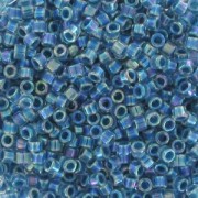 Miyuki Delica 11/0 DB0058 - Marine Blue Lined Crystal AB x8g|raw }}