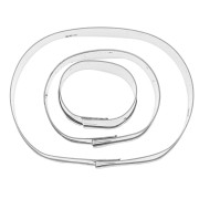 Set d'emporte-pièce en métal forme ovale x3|raw }}