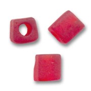 Cubes Miyuki 3 mm SB3-141F - Transparent Ruby Mat x10g|raw }}