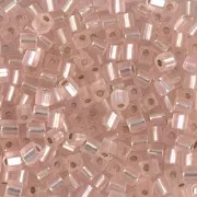 Cubes Miyuki 3 mm SB3-23F - Light Blush Mat Silver Lined x10g