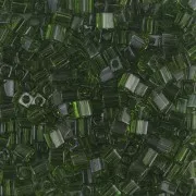 Cubes Miyuki 3 mm SB3-158 - Transparent Olive x10g