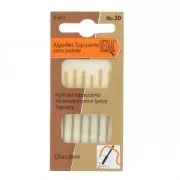 Aiguilles tapisserie chas doré sans pointe bout rond Mediac n°20 x6