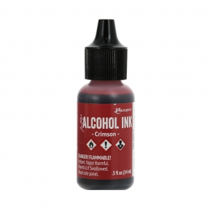 Encre transparente à alcool Adirondack Tim Holtz 14ml Crimson x1