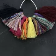 Pompons imitation coton 26-30 mm Violet x10