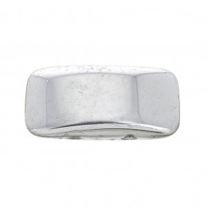 Perles en verre tchèque Carrier Bead 2 trous 11 x 22 mm Labrador x 6