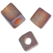 Cubes Miyuki 4 mm SB4-134FR - Tr Dark Topaz Mat AB x10g