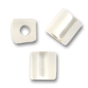 Cubes Miyuki 4 mm SB4-1F - Crystal Silver Lined Mat x10g|raw }}