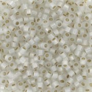 Miyuki Delica 11/0 DB0221 - White Opal Gilt Lined x8g