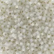 Miyuki Delica 11/0 DB0221 - White Opal Gilt Lined x8g