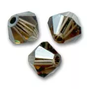 Toupies en cristal PureCrystal 5328 4 mm Smoky Quartz Satin x50