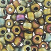 Rocaille Miyuki 8/0 2035 - Metallic Khaki Iris Mat x8g