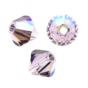 Toupies en cristal PureCrystal 5328 4 mm Light Amethyst Shimmer 2X x50