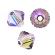 Toupies en cristal PureCrystal 5328 4 mm Light Amethyst Shimmer x50