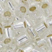 Miyuki Delica 8/0 DBL0041 - Crystal Silver Lined x8g|raw }}