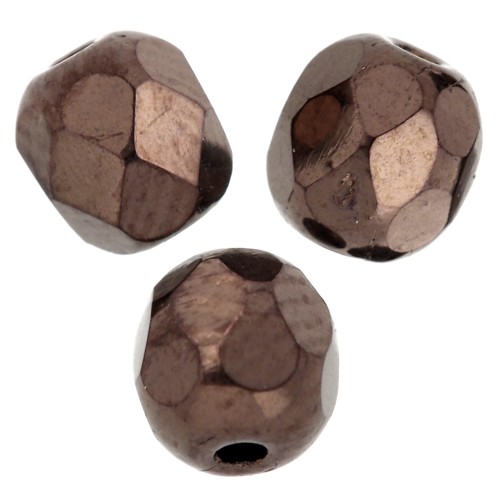 Facettes 4 mm Jet Bronze x50