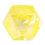 Cabochon Hexagon PureCrystal 4699 14 x 16 mm Crystal Sunshine DeLite x1