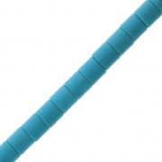 Perles tubes 4x4 mm imitation Howlite teintées - bleu clair x38cm|raw }}