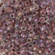 Preciosa Perles rocailles 9/0 2.5 mm - Crystal Brown Lined AB x10g