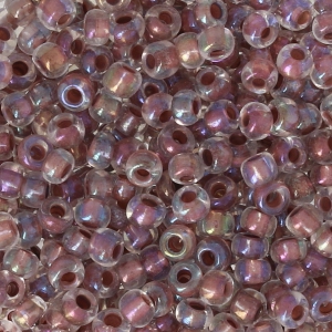 Preciosa Perles rocailles 9/0 2.5 mm - Crystal Brown Lined AB x10g