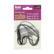 Fil élastique pour base de tissage Endless Loom - bande de 20.3 cm Noir x 6