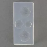 Moule silicone pour résine motif coquillages 41x20x7 mm