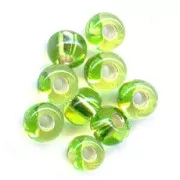 Preciosa Perles rocailles 5/0 4.5 mm - Yellow Peridot Silver Lined x20g