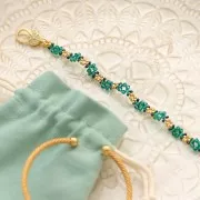 Toupies en cristal PureCrystal 5328 3 mm Emerald x50