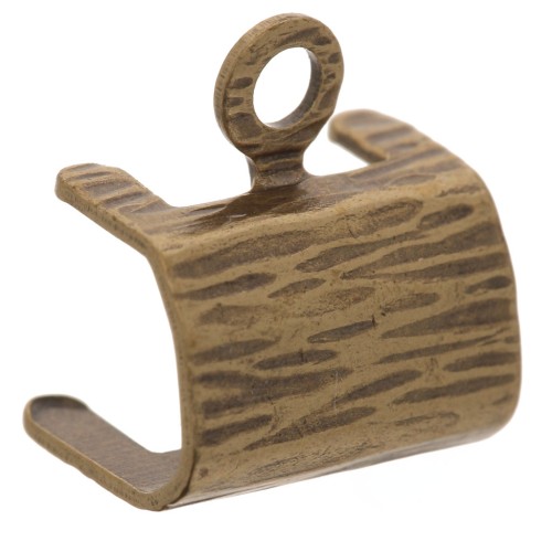 Attache pendentif 10x9 mm pour carré PureCrystal 4439 20 mm - Bronze