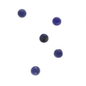 Cabochons ronds 3 mm à coller ou à sertir Sodalite x5