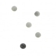 Cabochons ronds 3 mm à coller ou à sertir Howlite x5