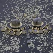 Cabochons ronds 3 mm à coller ou à sertir Howlite x5