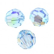 Perle ronde  PureCrystal 5000 8 mm Aquamarine Shimmer x1
