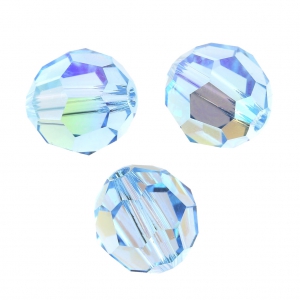 Perle ronde  PureCrystal 5000 8 mm Aquamarine Shimmer x1