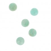 Cabochons ronds 4 mm à coller ou à sertir Amazonite x5