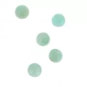 Cabochons ronds 4 mm à coller ou à sertir Amazonite x5
