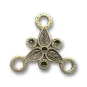 Intercalaire Fleur 25 mm bronze x1