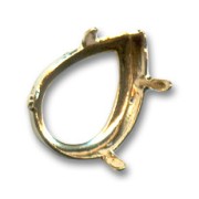 Serti griffe pour cabochon PureCrystal 4320 14x10 mm - Doré x1|raw }}