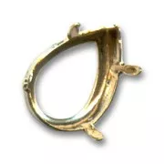 Serti griffe pour cabochon PureCrystal 4320 14x10 mm - Doré x1