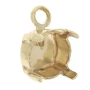 Serti griffe pendentif pour cabochon PureCrystal 1028/1088/1122 8 mm - Doré x1