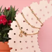 Serti griffe pendentif pour cabochon PureCrystal 1028/1088/1122 8 mm - Doré x1