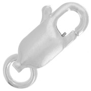 Fermoir mousqueton allongé 10 mm en Argent 925 x1