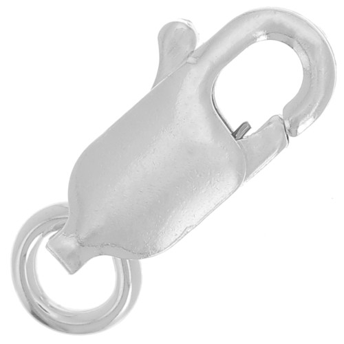 Fermoir mousqueton allongé 10 mm en Argent 925 x1